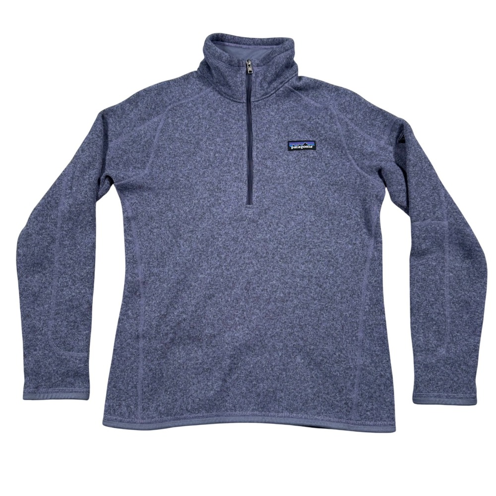 Patagonia Better Sweater Pullover Womens Medium Purple 1/4 Zip Fleece 25527